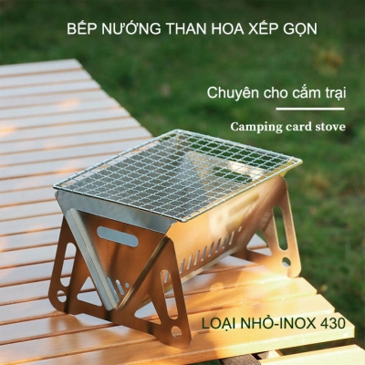 bếp nướng than hoa xếp gọn