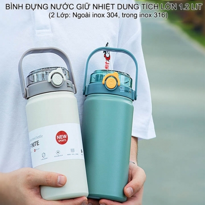 binh dung nuoc dung tich lon 1.2 Lit