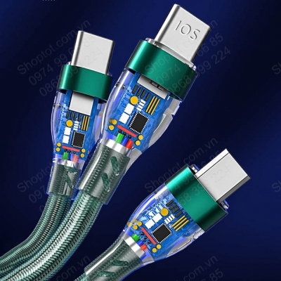 cáp sạc nhanh 3 trong 1