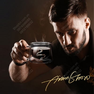 ly thuy tinh 2 lop uong ca phe