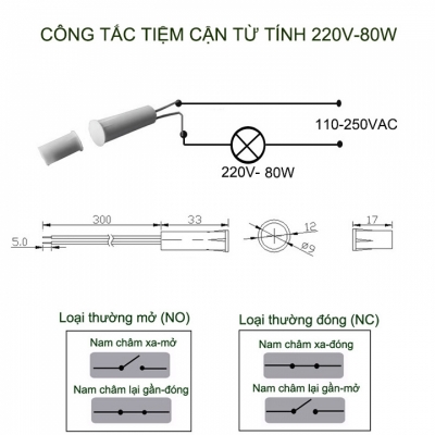 cong tac tu tinh 220V-80W