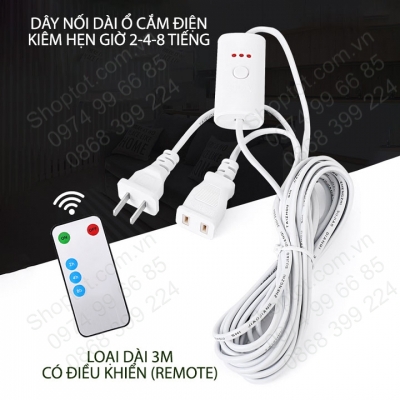 dây kéo dài ổ cắm kiêm hẹn giờ