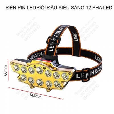 den pin led doi dau sieu sang