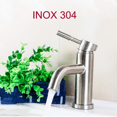voi nuoc chau rua mat nong lanh inox 304 kem day noi mem 2