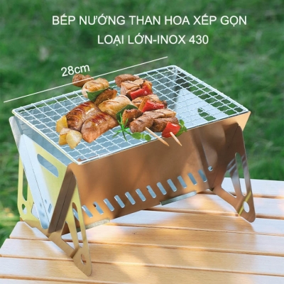 bep nuong than hoa xep gon