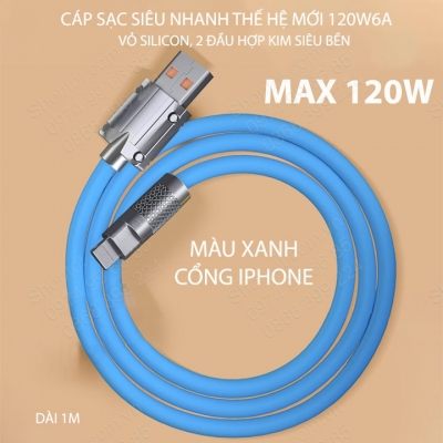 cáp sạc nhanh thế hệ mới 120W