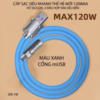 cáp sạc nhanh thế hệ mới 120W