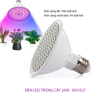 bong den led trong cay 20W