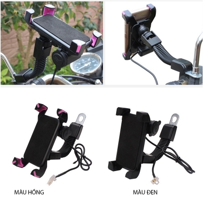kep dien thoai gan xe kem dau sac USB