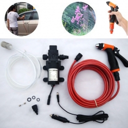 Bộ máy bơm nước rửa xe ô tô 12V100W – 1.0MPA kèm vòi xịt, ống nước 8m
