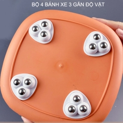 Bộ 4 bánh xe mini 3 gắn đồ vật tiện dụng giúp di chuyển kệ, hộp, giá để đồ dễ dàng