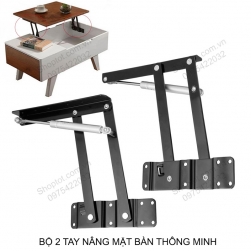 Bộ 2 tay nâng mặt bàn thông minh HN917 có thanh thủy lực