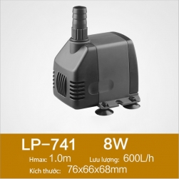 Máy bơm chìm không chổi than 8W cho thác nước, tiểu cảnh, hòn non bộ, bể cảnh (220V)