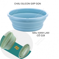 Thau chậu gấp gọn đa năng bằng nhựa mềm dẻo D28cm-CNG01