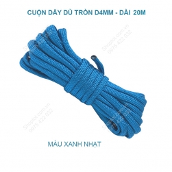 Dây dù tròn cuộn 20m đường kính 4mm