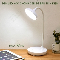 Đèn led học để bàn chống cận 7023, tích điện, ánh sáng 3 màu, có điều chỉnh độ sáng vô cấp