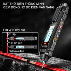 Bút thử điện thông minh kiêm đồng hồ vạn năng thế hệ mới A3005, kiểm tra dây điện đứt ngầm, đo thông mạch