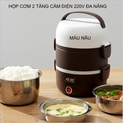 Hộp cơm cắm điện 2 tầng đa năng PT08 công suất 250W-220V