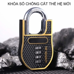 Khóa số chống cắt thế hệ mới KS8602, loại móc khóa lớn thép cứng D10mm, vỏ hợp kim không gỉ (đổi được mã số)