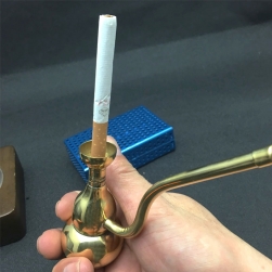 Tẩu lọc và hút thuốc lá, thuốc lào đa năng hợp kim 805 (mạ màu vàng gold)