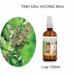 Tinh dầu Hương nhu 100% nguyên chất, lọ 100ml