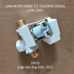 Van nước điện từ thường đóng loại 220V-TS1013, ren ngoài DN15-G1/2 (loại tốt)