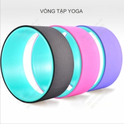 Vòng tập Yoga, vòng tập lưng bằng nhựa ABS và bề mặt TPE, đường kính 33cm, rộng 13cm