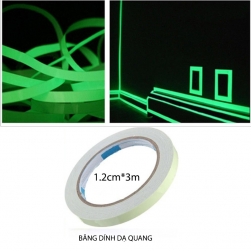 Bang keo dạ quang 1.2cm3m (phát sáng vào ban đêm)