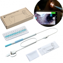 Camera nội soi lấy ráy tai Ear002 có đèn led hỗ trợ smartphone android và máy tính (có 3 đầu kết nối USB, mUSB và Type C)