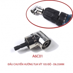Đầu chuyển hướng tua vít góc 105 độ với đầu lục giác 6.35mm (Loại ngắn A6C01)