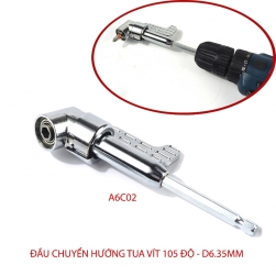 Đầu chuyển hướng tua vít góc 105 độ với đầu lục giác 6.35mm (Loại dài A6C02)