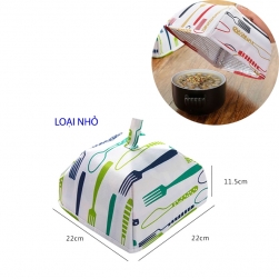 Lồng bàn giữ nhiệt mini gấp gọn (loại nhỏ 22x22cm)
