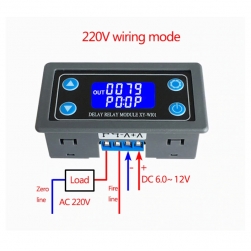 Module mạch Rơ le thời gian trễ relay timer XY-WJ01 tự động tắt, bật theo chu kỳ lặp lại, hoặc 1 lần
