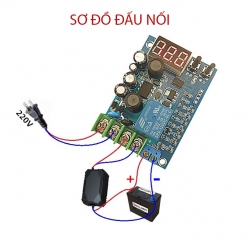 Module mạch kiểm soát và điều khiển tự động sạc bình ắc quy YX-X2086 điện áp 3.7V-120V