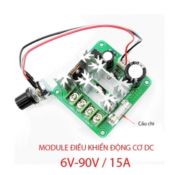 Module mạch điều chỉnh tốc độ động cơ điện 1 chiều CCMHCN DC 6V-90V/15A